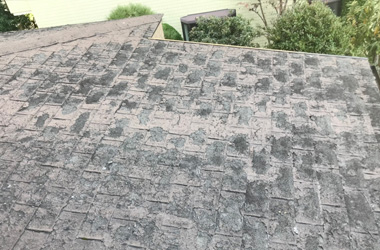 アスファルトシングル葺き屋根の劣化